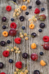 Different ripe berries