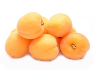 Apricot on a white background