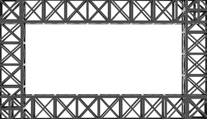 Black construction concept rendered