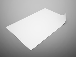 Blank paper format rendered on dark