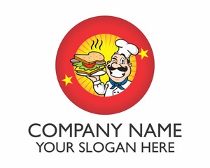 chef cooking sandwich