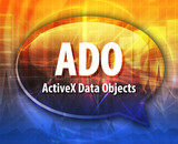 "DAO acronym definition speech bubble illustration" Stock photo and