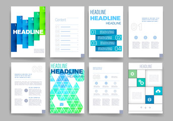 Templates. Design Set of Web, Mail, Brochures. Mobile
