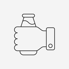ice-drink line icon