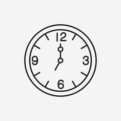 clock line icon