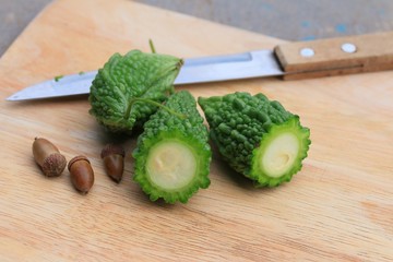Fresh vegetable bitter melon
