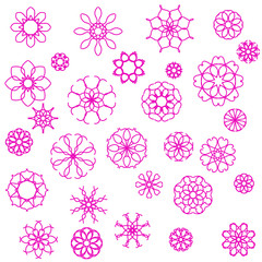 Pink Flower Icons