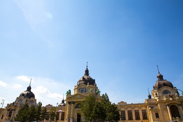 Mittelalterliches Schloss Szechenyi Furdo in Budapest