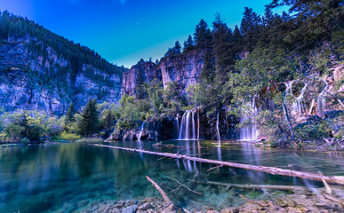 Hanging Lake at night
