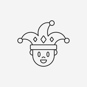 recommend clip art: clown line icon