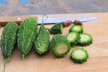 Fresh vegetable bitter melon