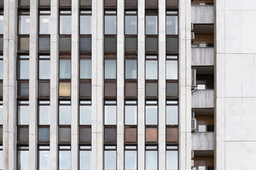 Facade of the building