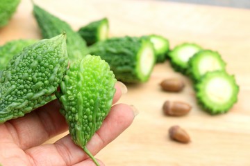 Fresh vegetable bitter melon