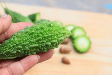 Fresh vegetable bitter melon