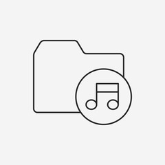 music file line icon