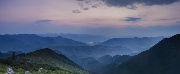 Mountain sunset