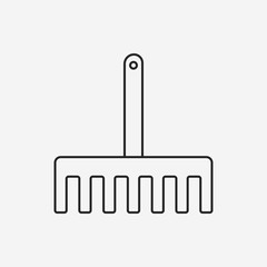 gardening shovel line icon