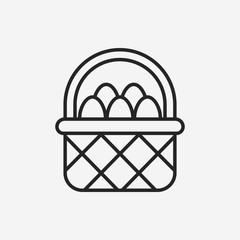 egg line icon