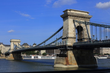Chain bridge Budapest Hungary