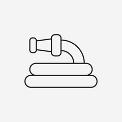 Water pipe line icon