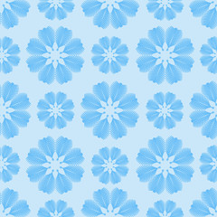 Seamless a background of unusual snowflakes.Vector