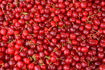 cherries fresh fruit background