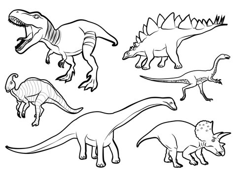 dinosaur cartoon vector