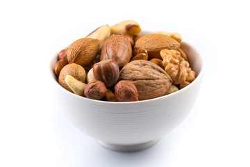 Nuts mix in bowl