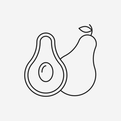 vegetables line icon