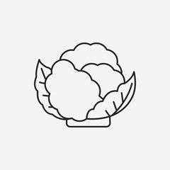 vegetables line icon