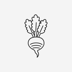 vegetables line icon