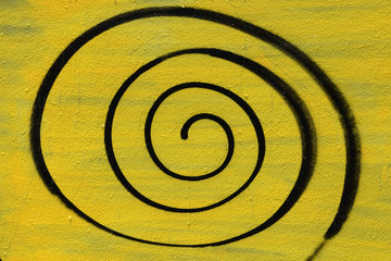 spray painted spiral