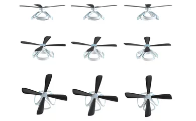 Fotobehang Drone in verschillende aanzichten © emieldelange