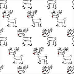 seamless reindeer pattern © pacpumi