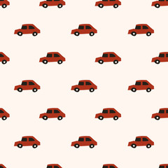 seamless cute car pattern