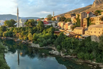 Papier Peint photo autocollant Stari Most Mostar, Bosnia Herzegovina