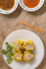 Chinese Steamed Dumpling or dim sum