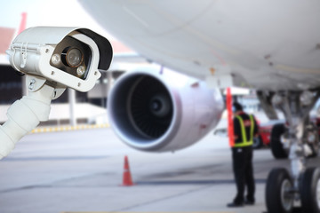 CCTV camera or surveillance operating in air port