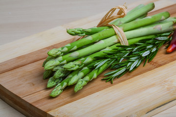 Raw asparagus