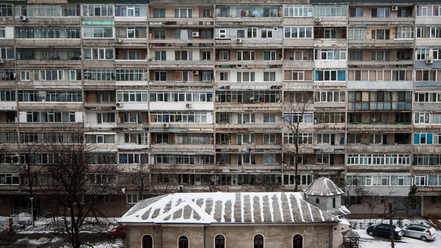 Apartment block, Bucharest, Romania
