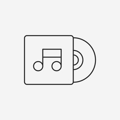 CD sheet line icon