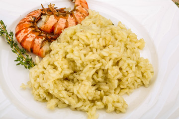 Risotto with prawn