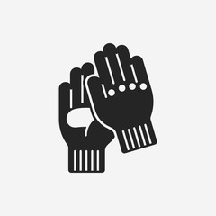 Obraz premium cleaning gloves icon