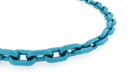 Chain concept rendered on white background