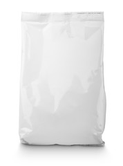 White blank Snack bag package