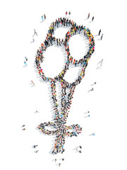 people in the shape of balloons.