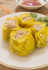 Chinese Steamed Dumpling or dim sum