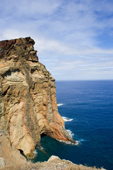 Vistas de la costa en Madeira