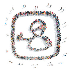 people in the shape of man.