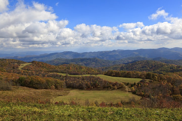 Fototapeta premium View from Max Patch Bald in North Carolina